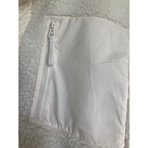 NEW Fabletics Tahoe Teddy Jacket XL Ivory White Fleece Sherpa Active - Picture 8 of 10